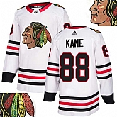 Blackhawks #88 Kane White With Special Glittery Logo Adidas Jersey,baseball caps,new era cap wholesale,wholesale hats